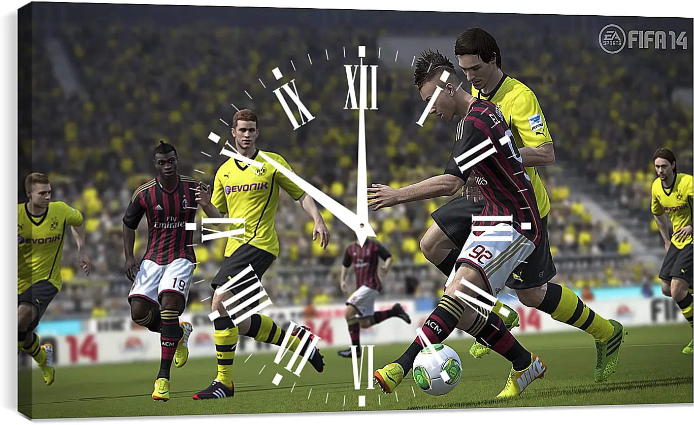 Часы картина - FIFA 14

