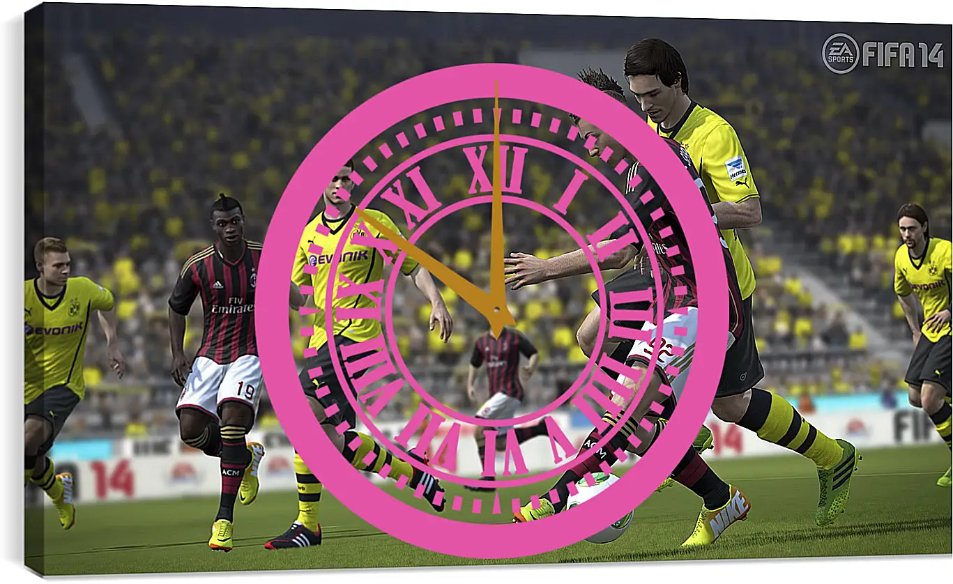 Часы картина - FIFA 14
