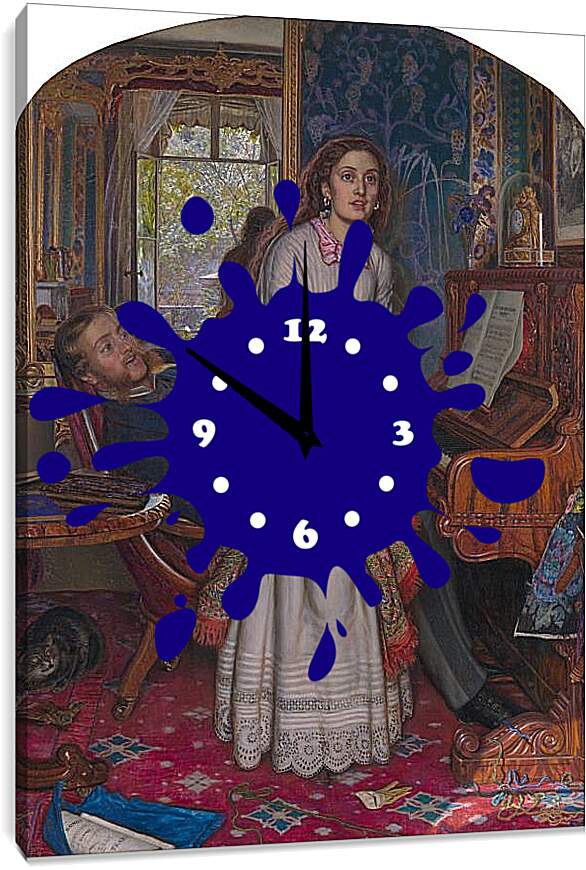 Часы картина - Пробудившийся стыд. Уильям Холман Хант