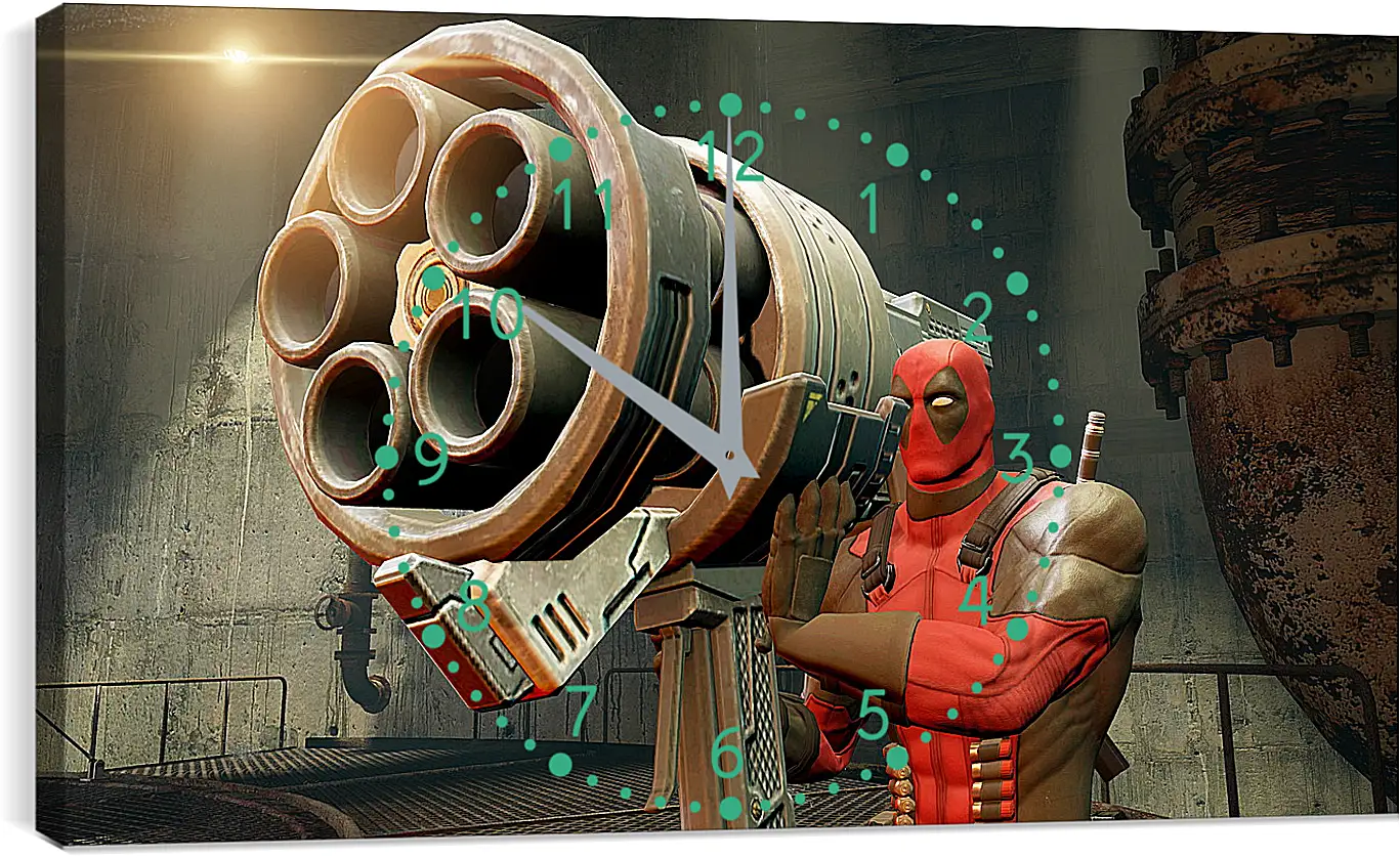 Часы картина - Deadpool
