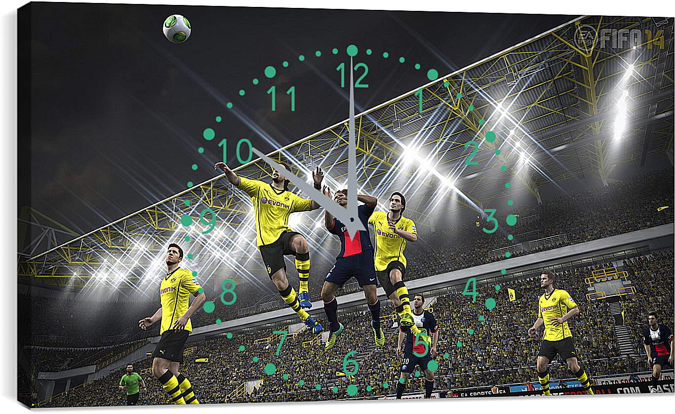 Часы картина - FIFA 14
