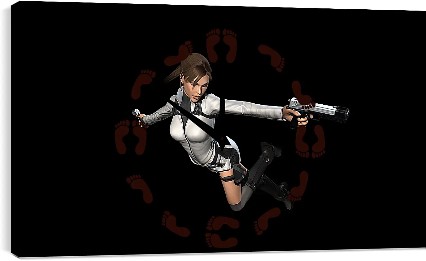 Часы картина - Tomb Raider