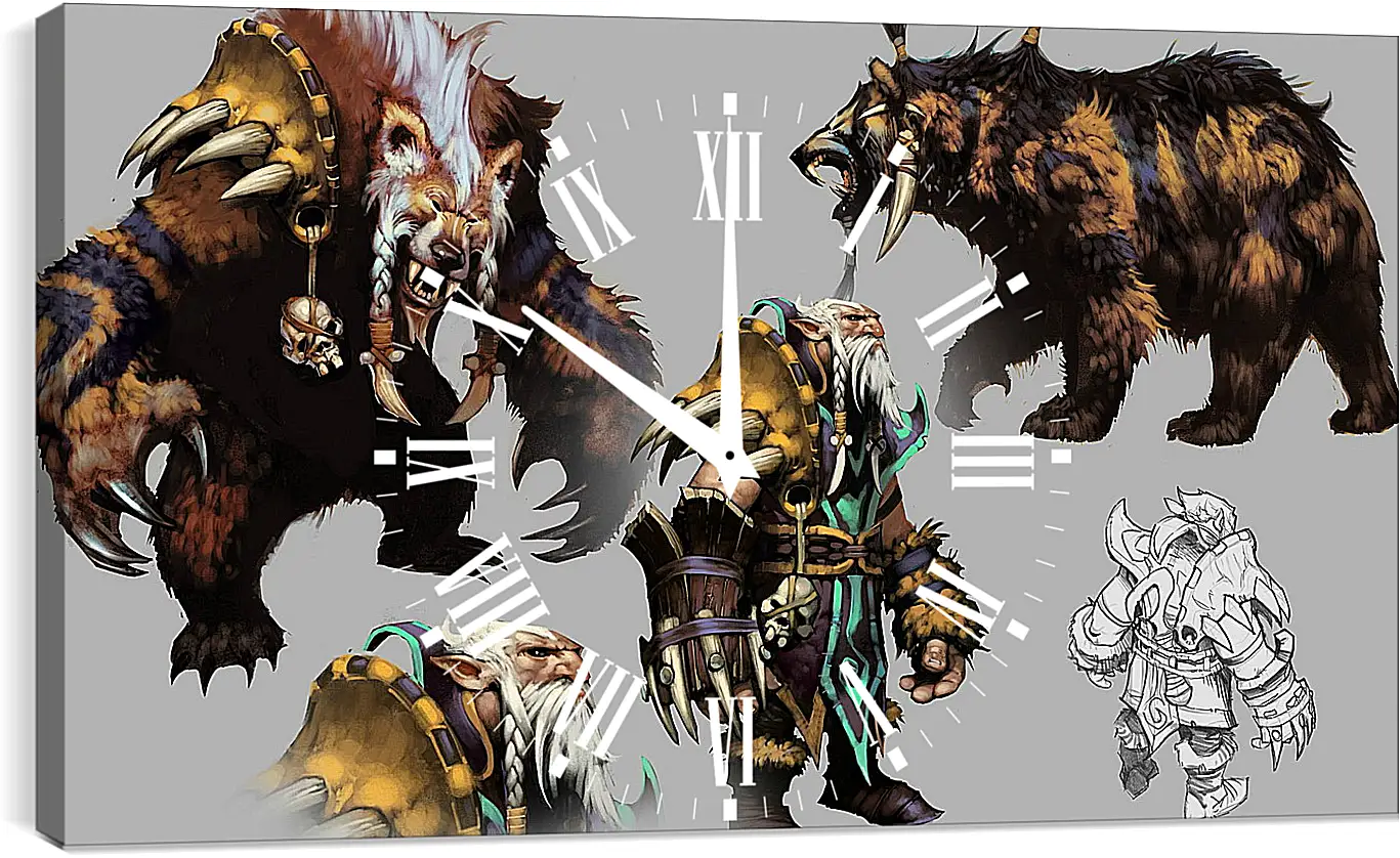 Часы картина - DotA 2