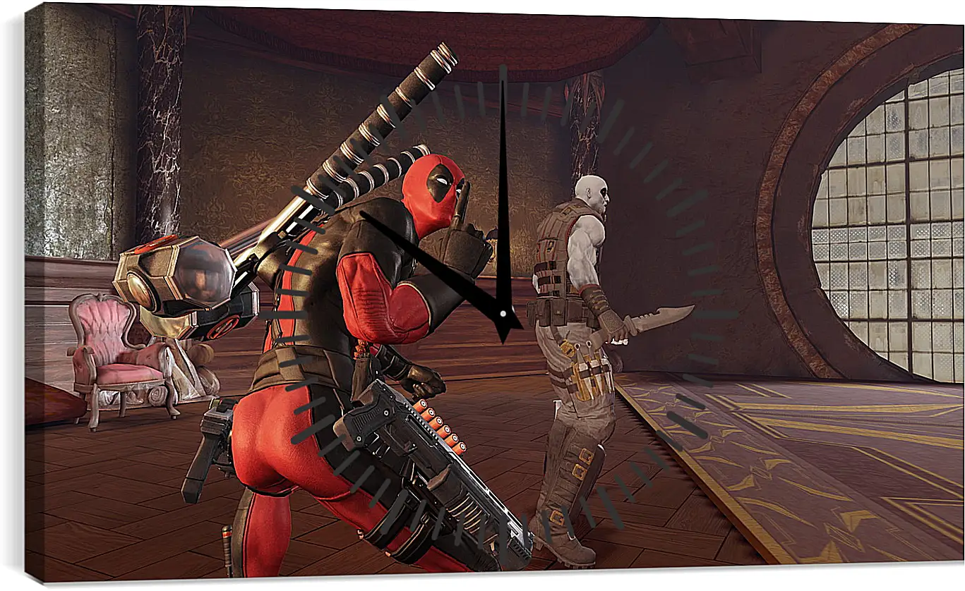 Часы картина - Deadpool
