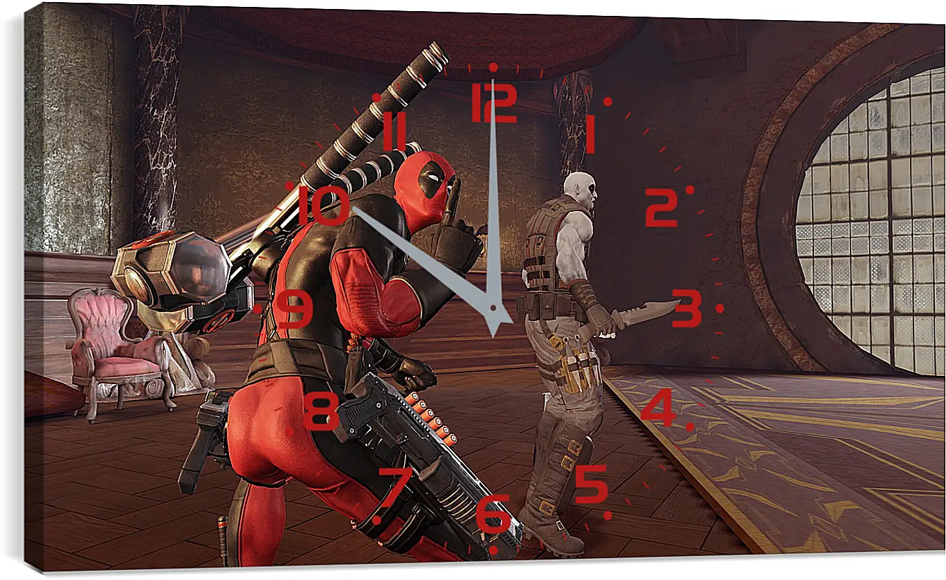 Часы картина - Deadpool
