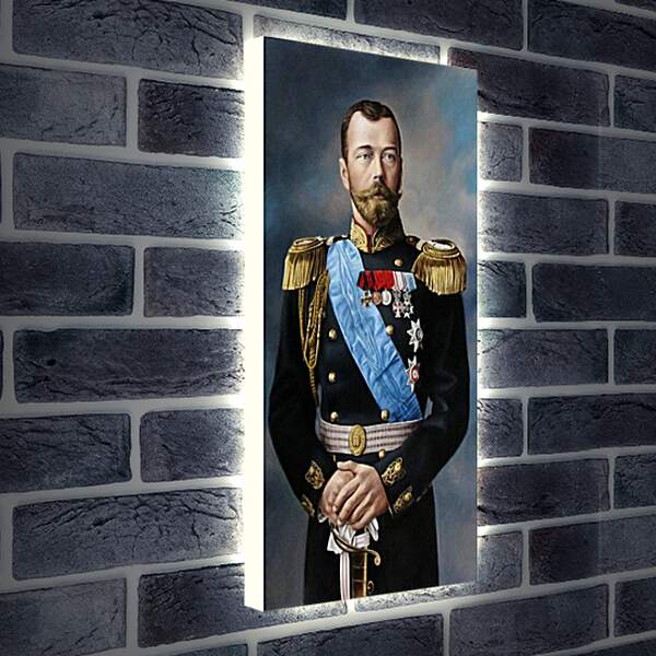 Лайтбокс световая панель - Николай II