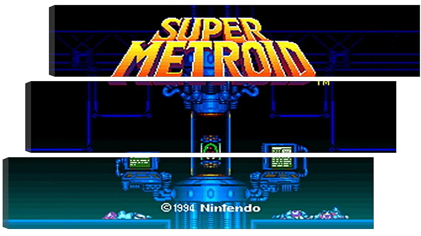 Модульная картина - Super Metroid
