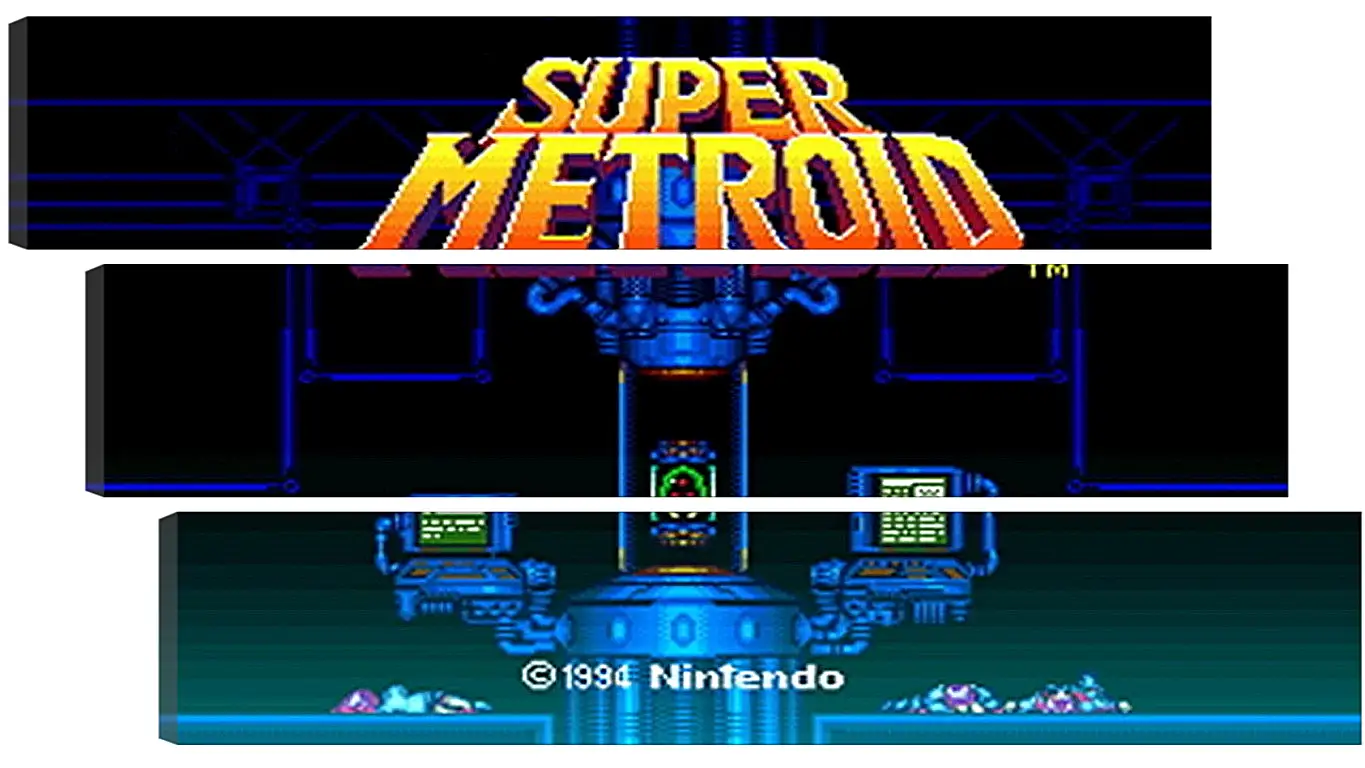 Модульная картина - Super Metroid
