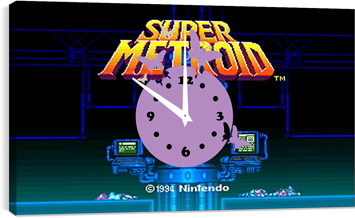 Часы картина - Super Metroid
