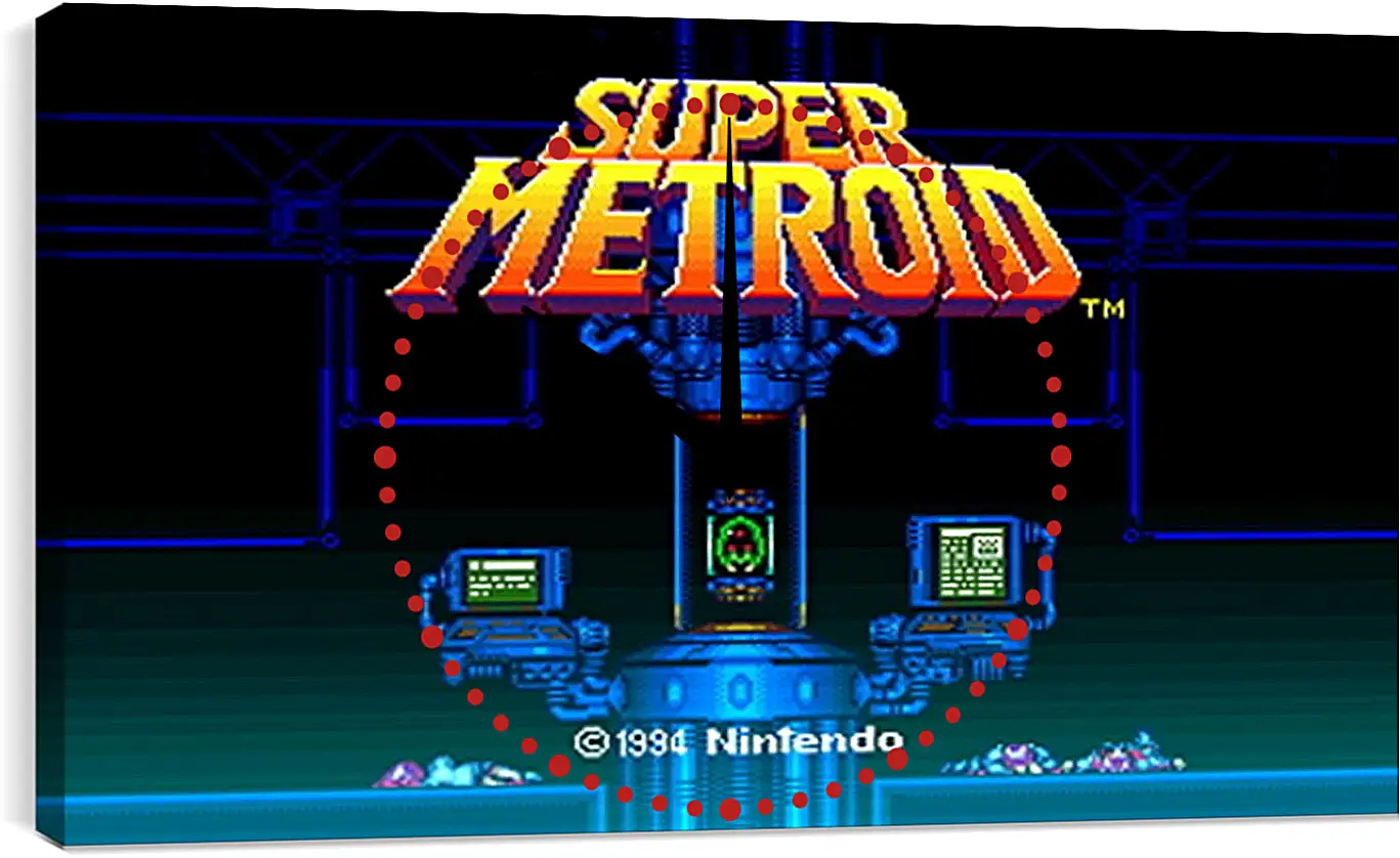 Часы картина - Super Metroid

