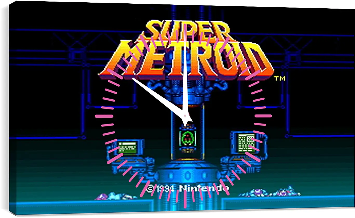 Часы картина - Super Metroid
