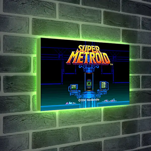 Лайтбокс световая панель - Super Metroid
