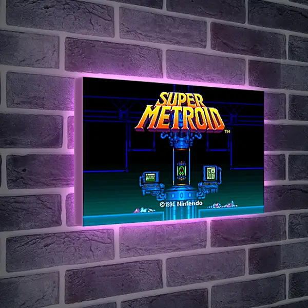 Лайтбокс световая панель - Super Metroid
