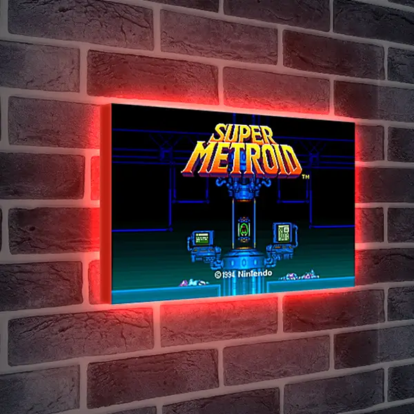 Лайтбокс световая панель - Super Metroid
