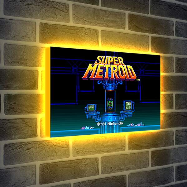 Лайтбокс световая панель - Super Metroid
