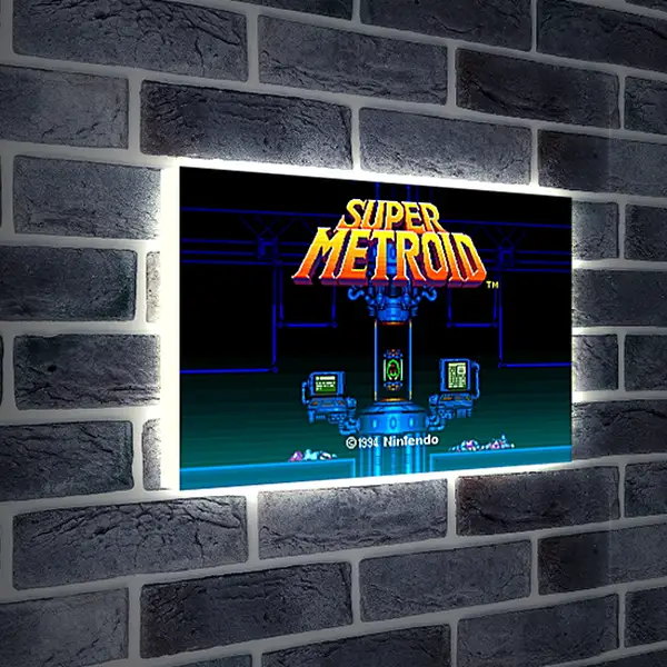 Лайтбокс световая панель - Super Metroid
