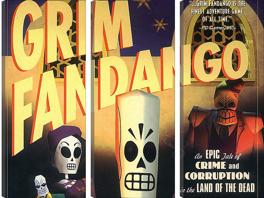 Модульная картина - Grim Fandango
