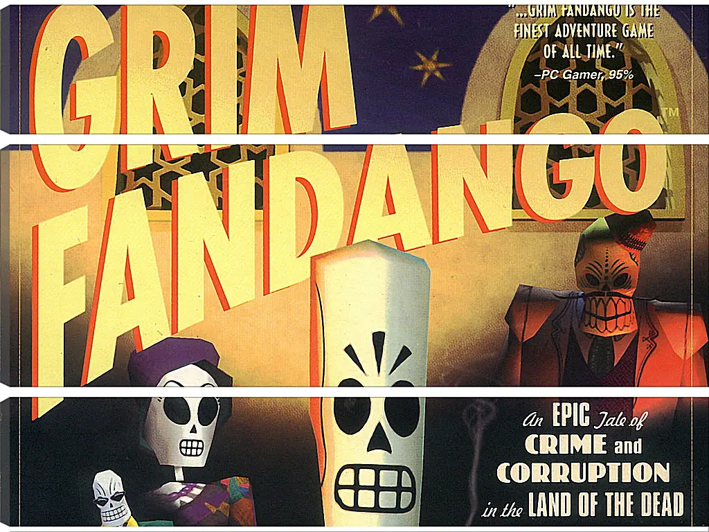 Модульная картина - Grim Fandango
