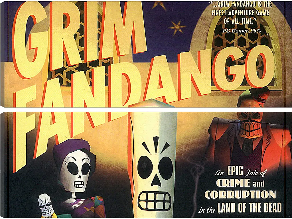 Модульная картина - Grim Fandango
