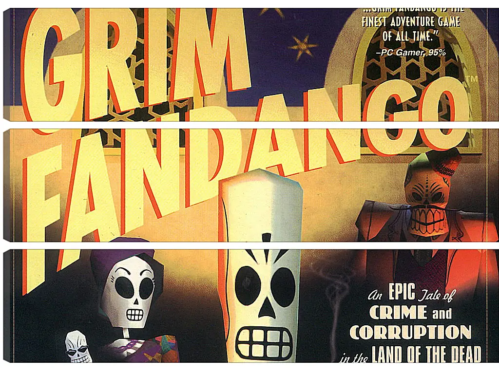 Модульная картина - Grim Fandango
