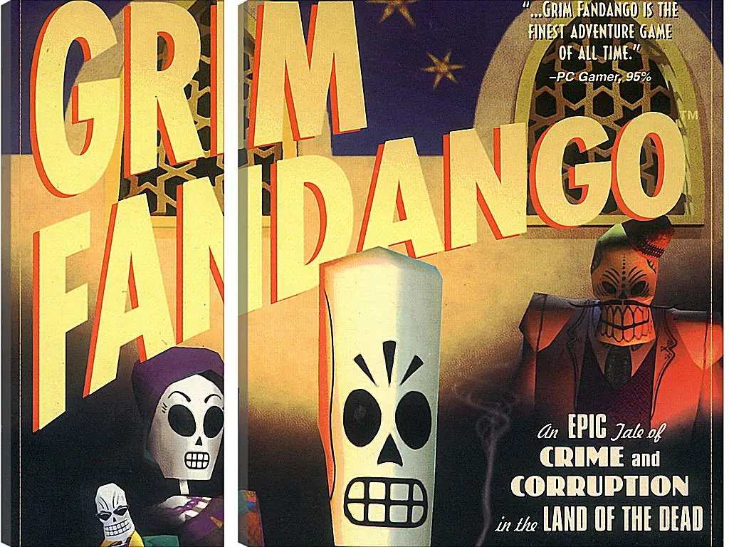 Модульная картина - Grim Fandango
