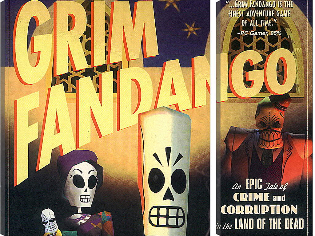 Модульная картина - Grim Fandango
