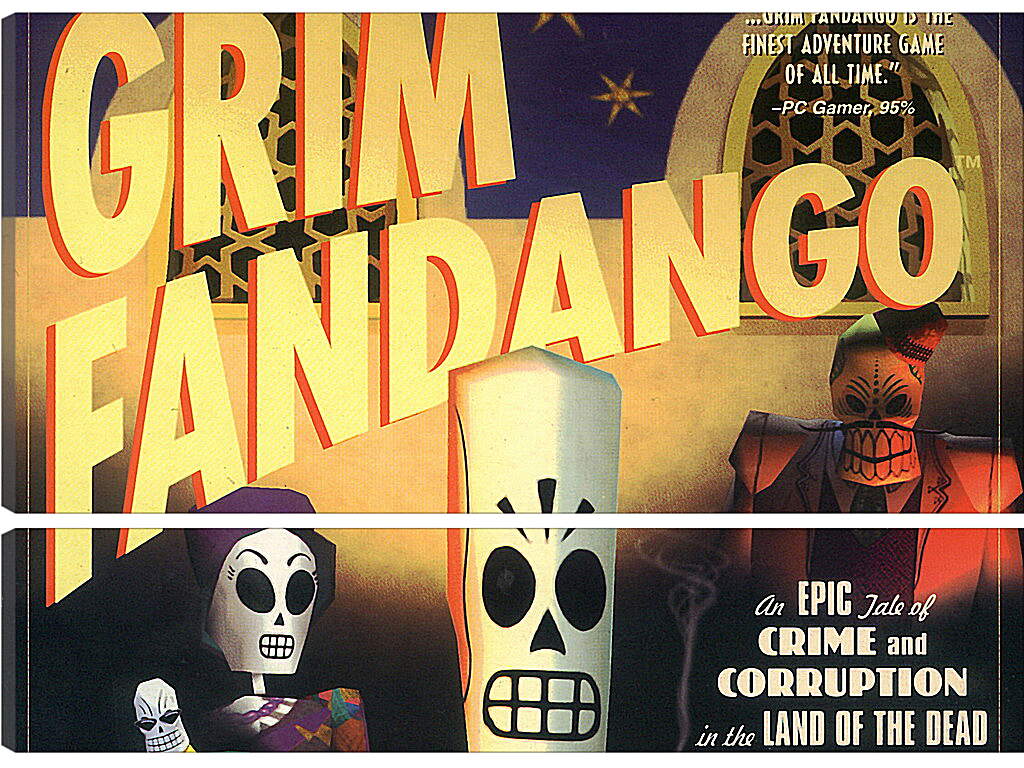 Модульная картина - Grim Fandango
