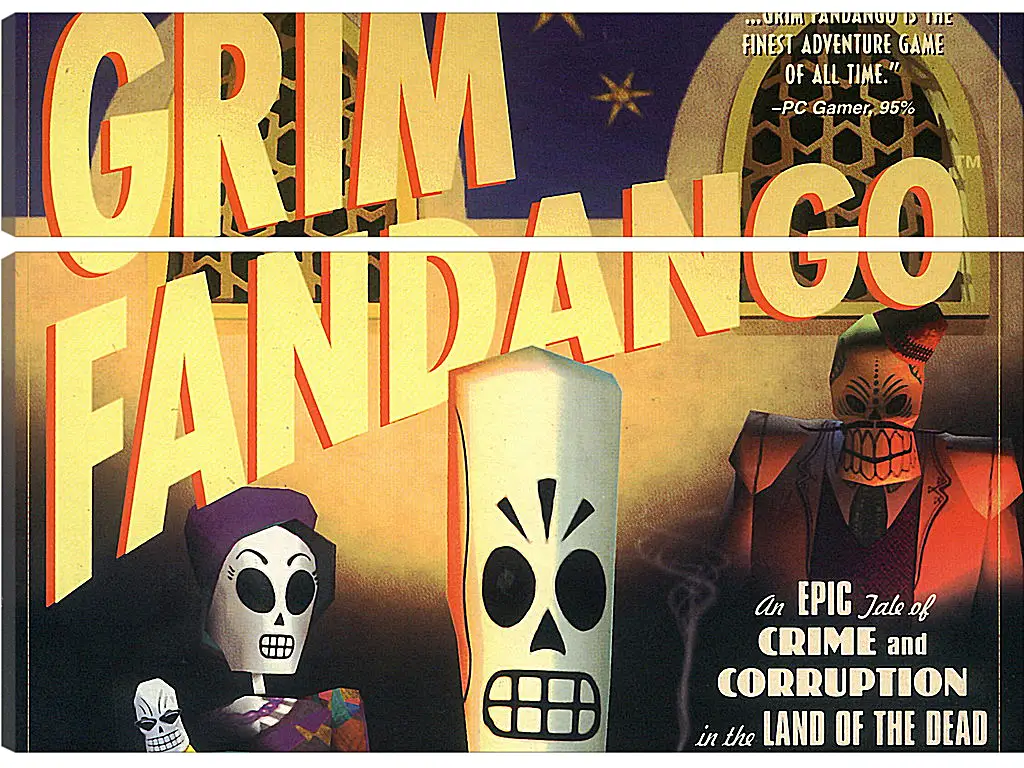 Модульная картина - Grim Fandango
