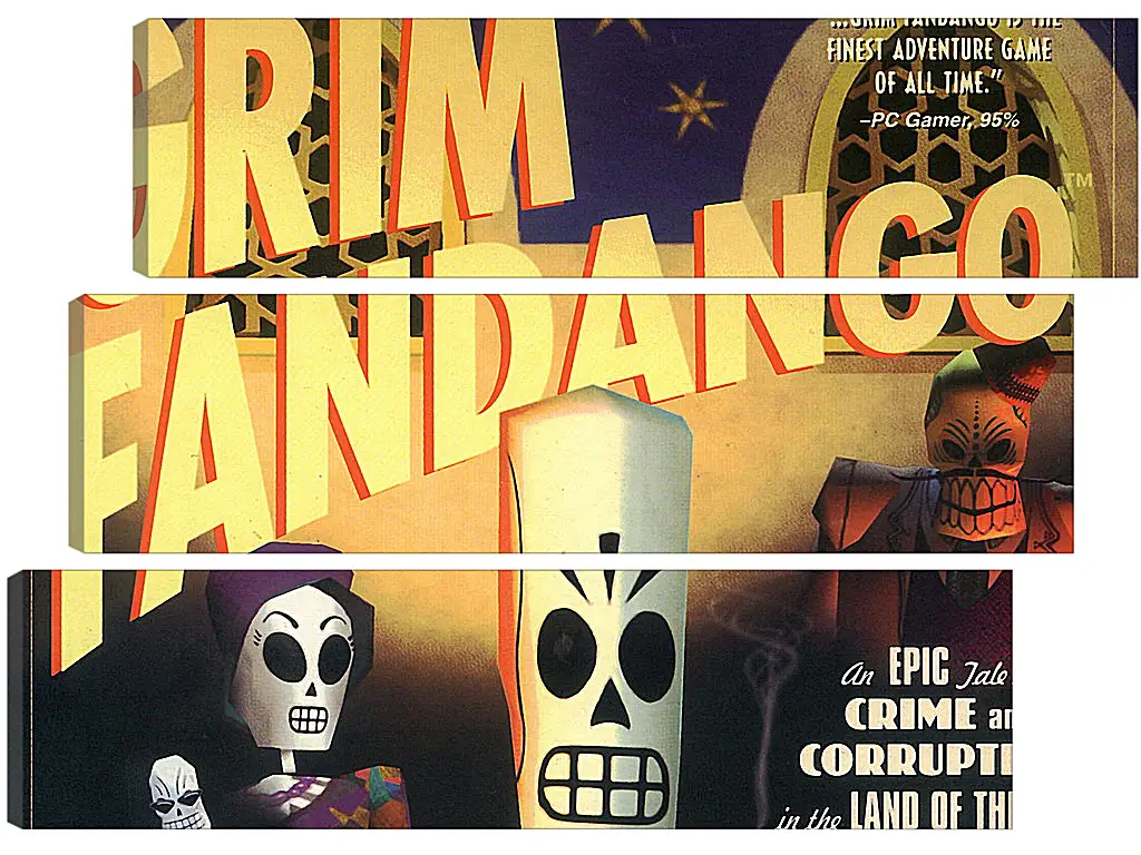 Модульная картина - Grim Fandango
