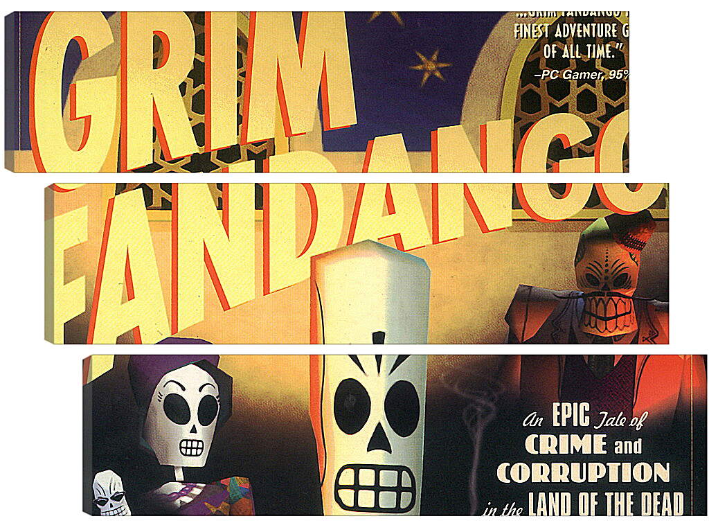 Модульная картина - Grim Fandango
