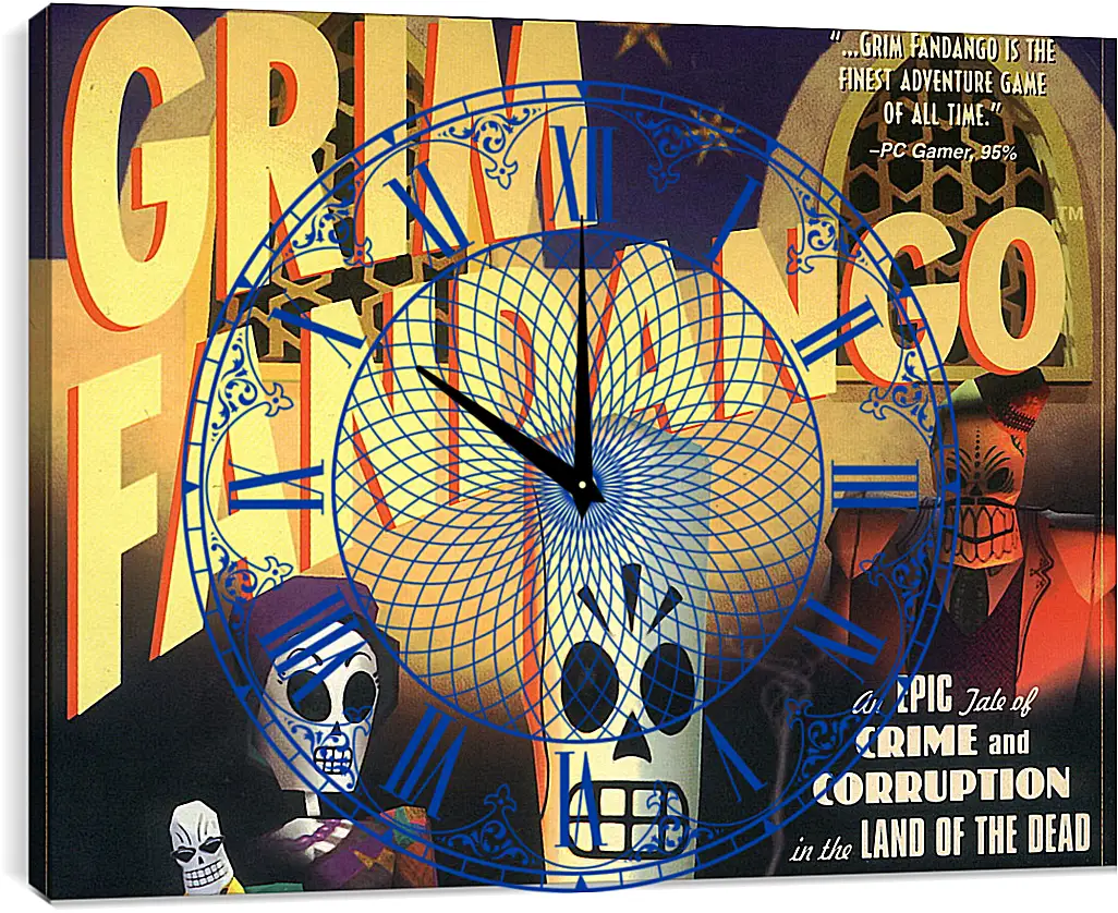 Часы картина - Grim Fandango
