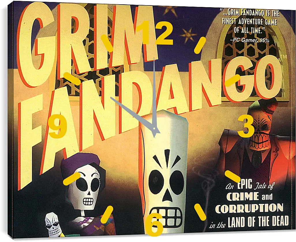 Часы картина - Grim Fandango
