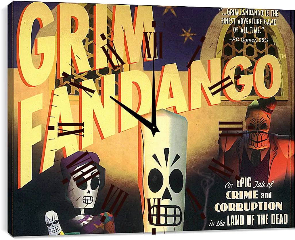 Часы картина - Grim Fandango
