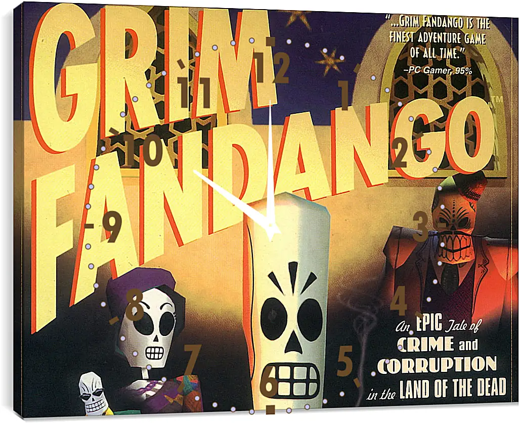 Часы картина - Grim Fandango
