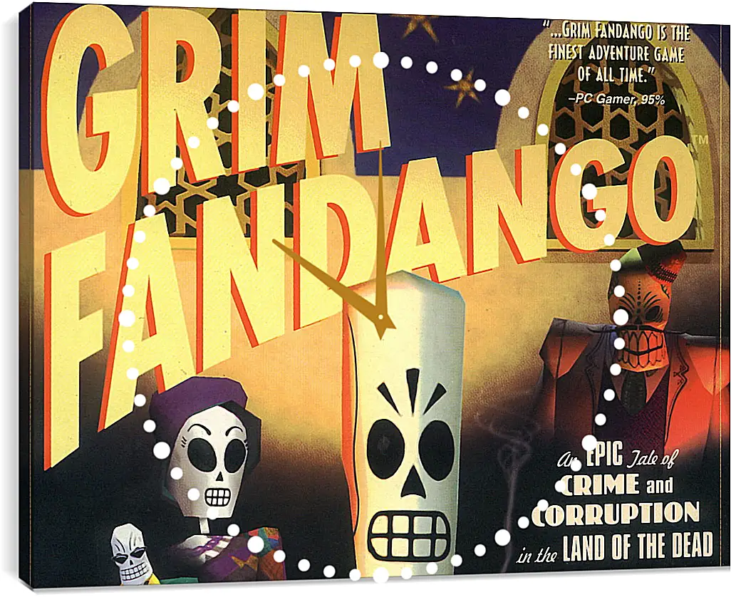 Часы картина - Grim Fandango
