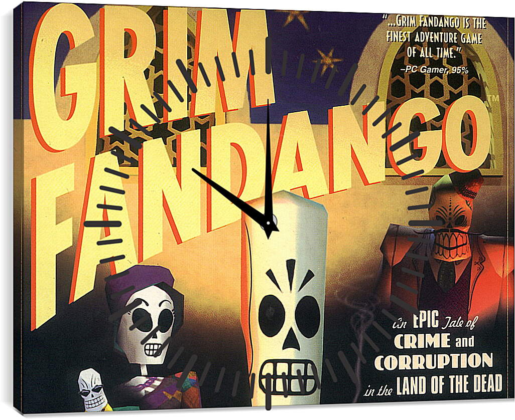 Часы картина - Grim Fandango
