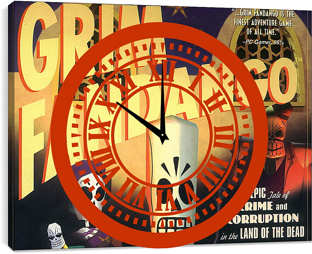 Часы картина - Grim Fandango
