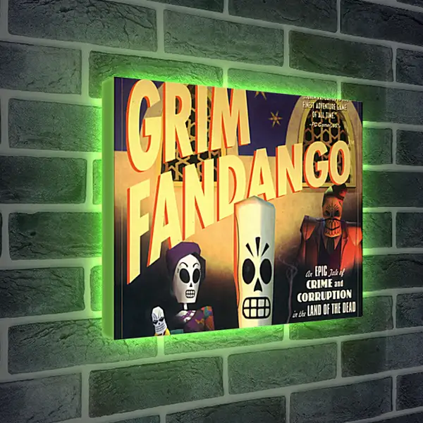 Лайтбокс световая панель - Grim Fandango
