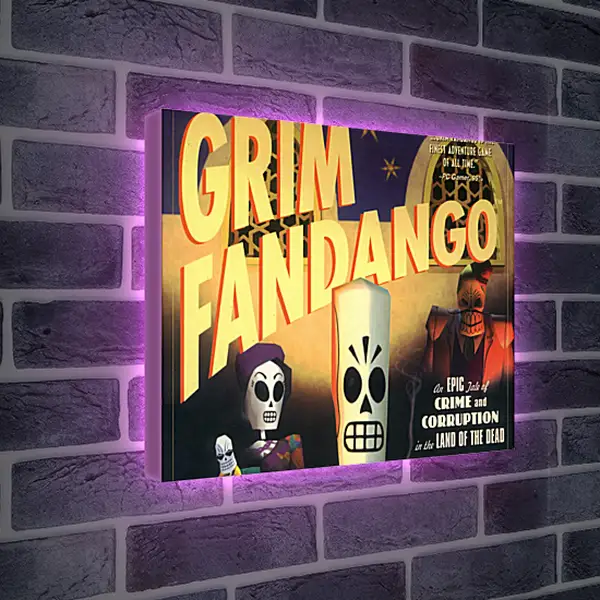 Лайтбокс световая панель - Grim Fandango
