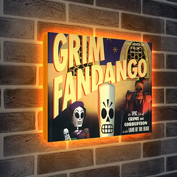 Лайтбокс световая панель - Grim Fandango
