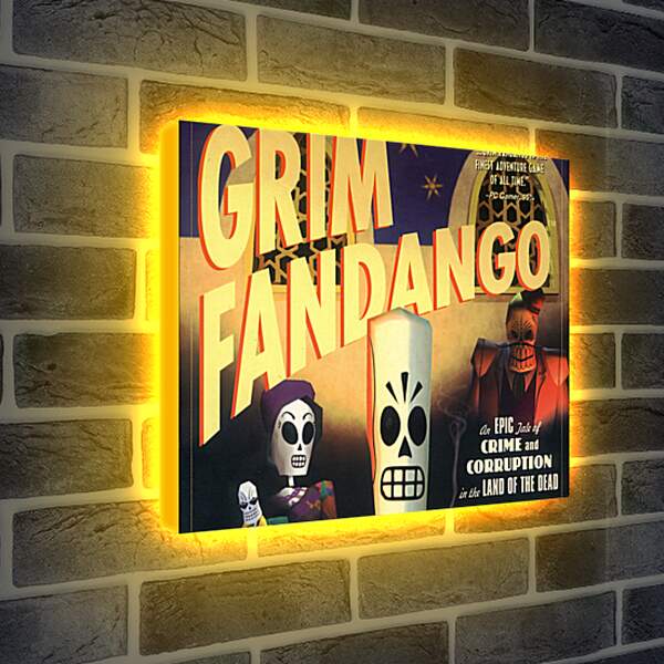 Лайтбокс световая панель - Grim Fandango

