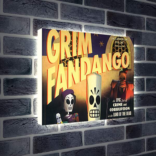 Лайтбокс световая панель - Grim Fandango
