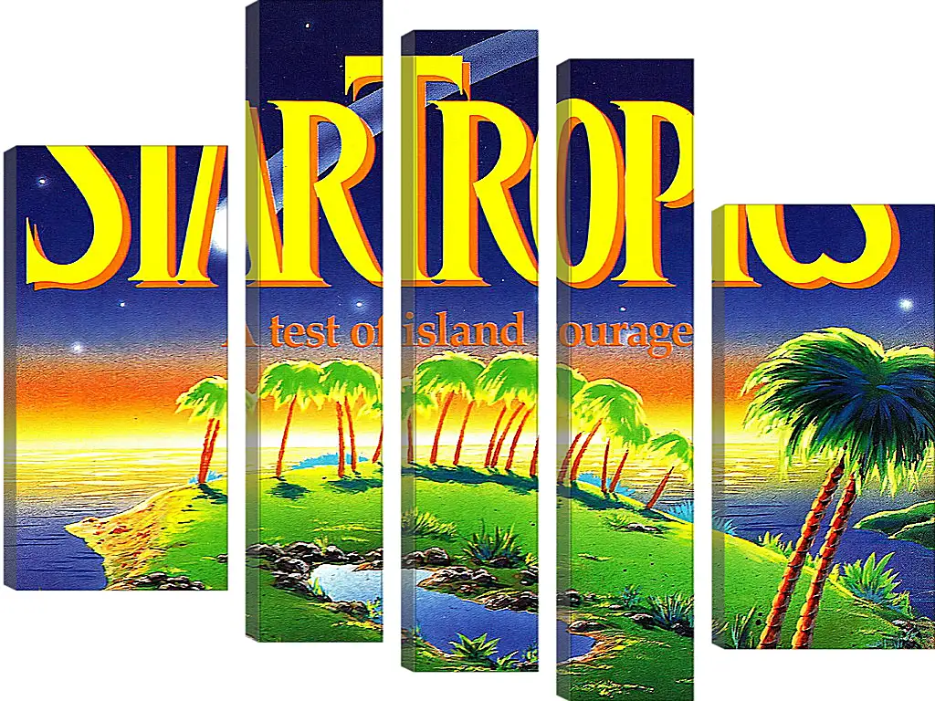 Модульная картина - Star Tropics
