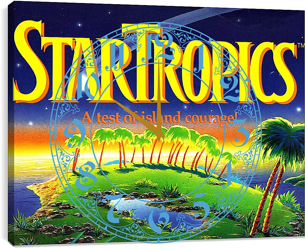 Часы картина - Star Tropics
