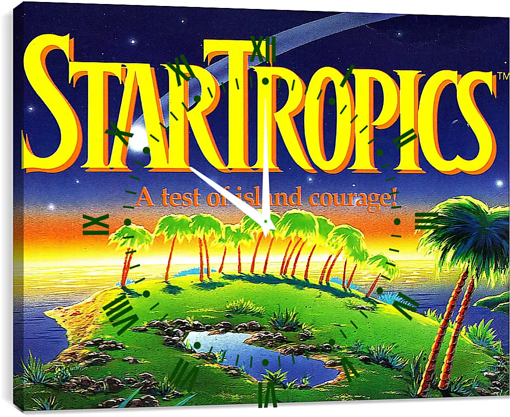 Часы картина - Star Tropics
