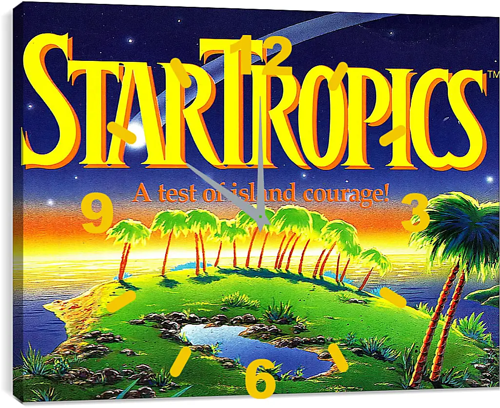 Часы картина - Star Tropics
