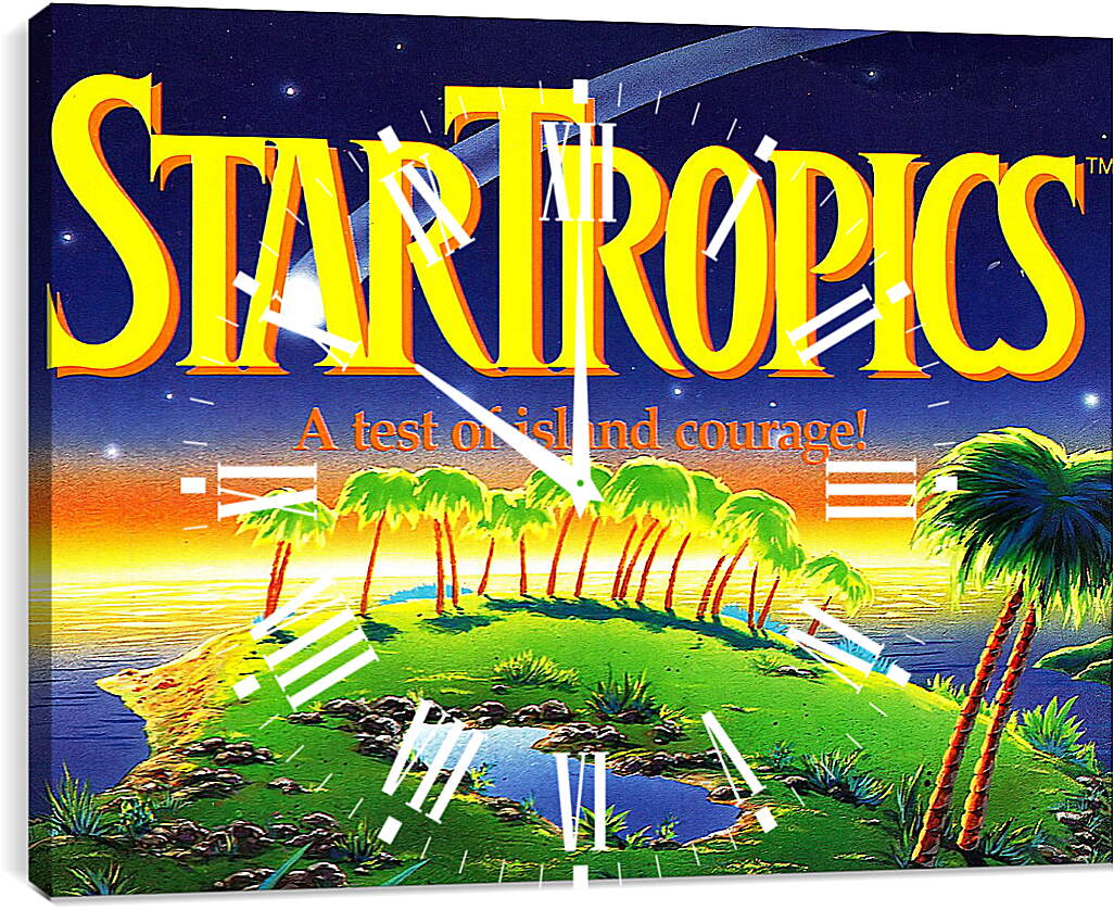 Часы картина - Star Tropics
