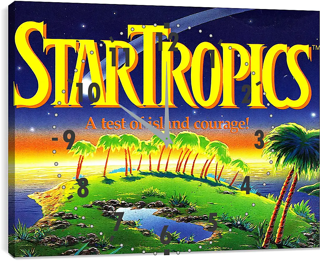 Часы картина - Star Tropics
