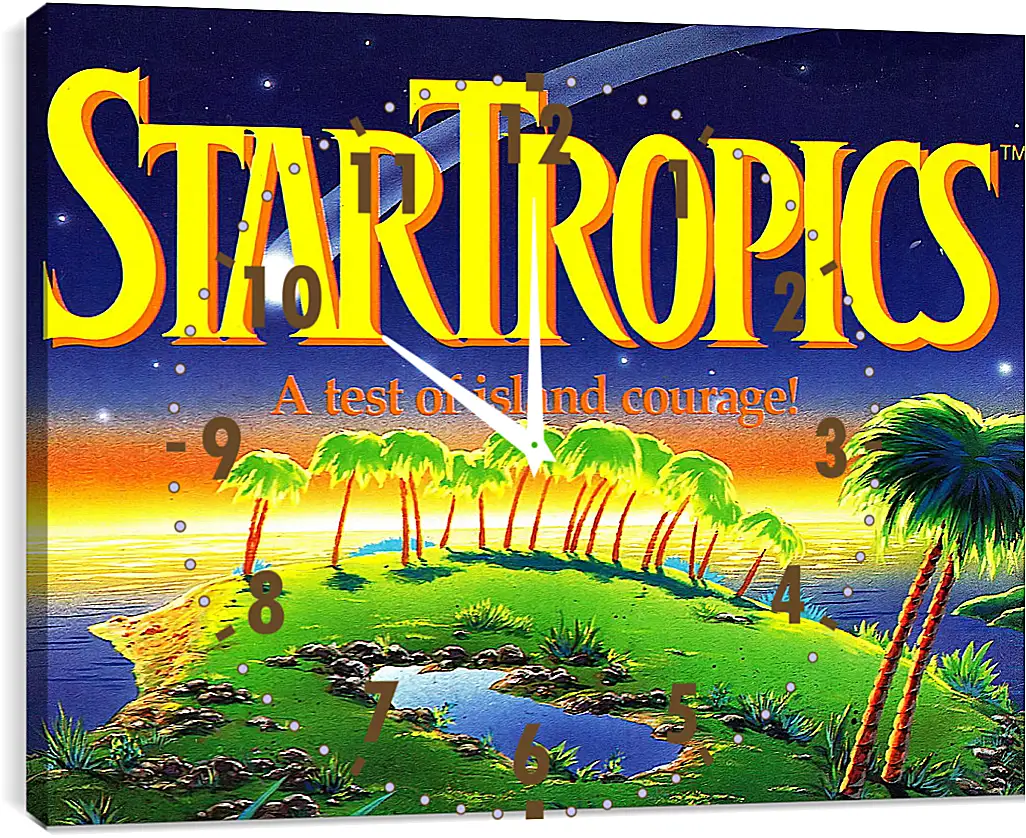 Часы картина - Star Tropics
