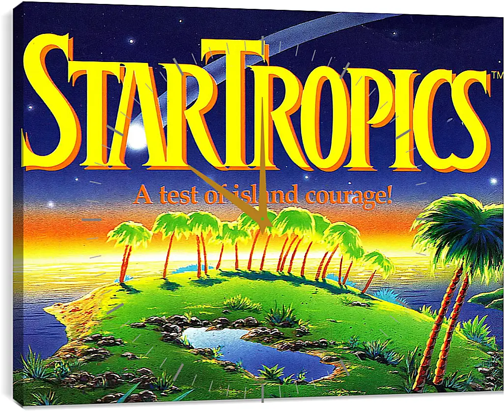 Часы картина - Star Tropics
